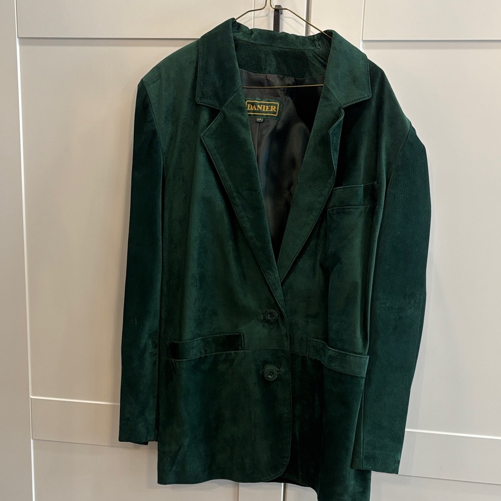 Vintage Pristine Condition Danier Women's Deep Green Blazer